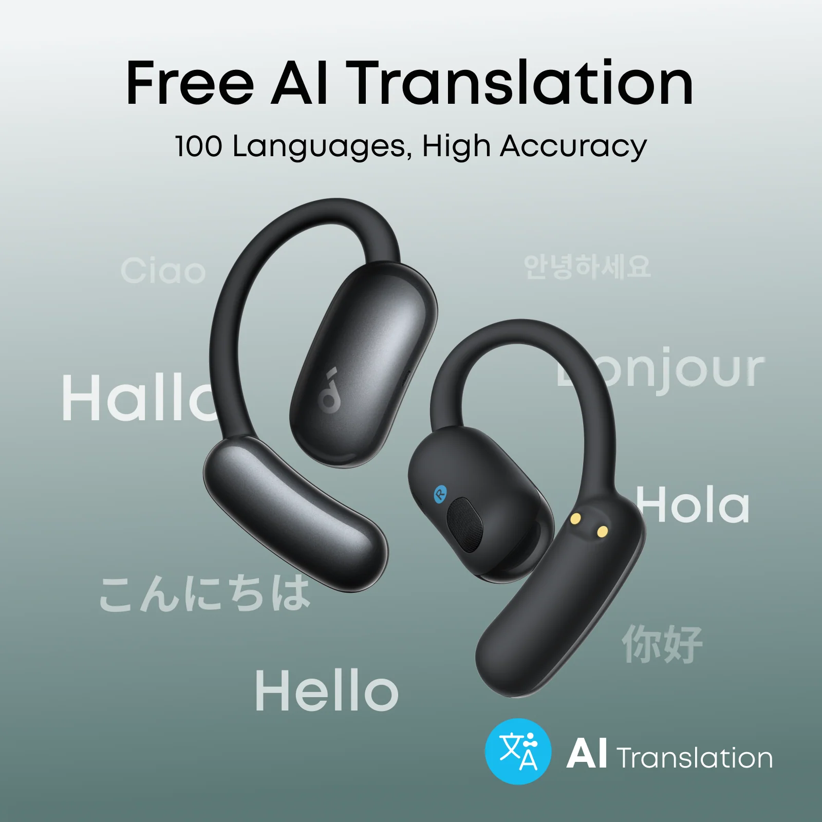 soundcore AeroFit 2 AI Assistant AI Translation for a Connected World - Image 2