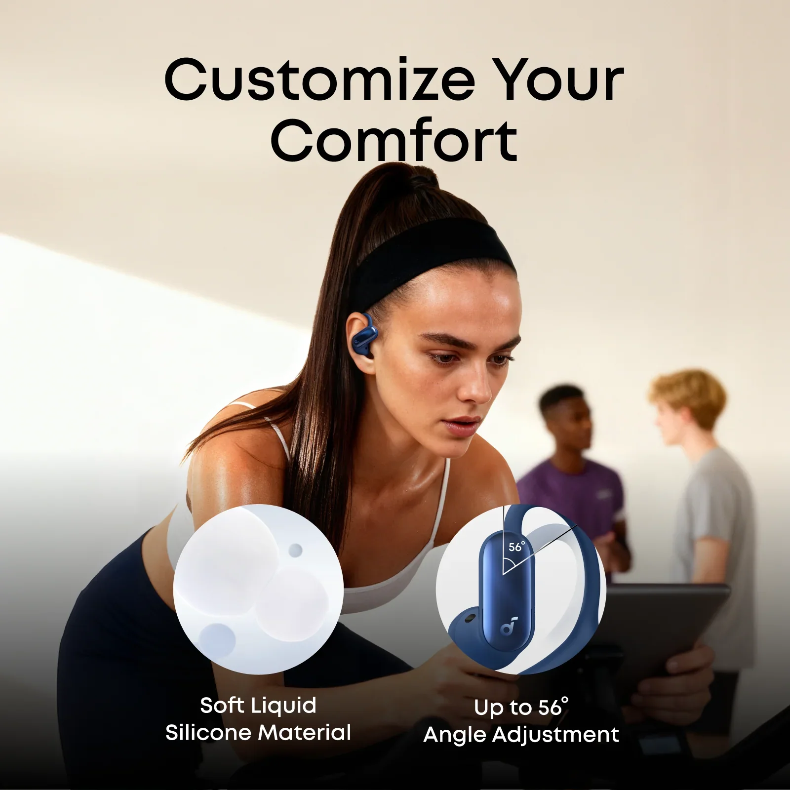 AeroFit 2 Pro Dual-Form Earbuds with Open-Ear and Active Noise Cancellation Form - Image 21