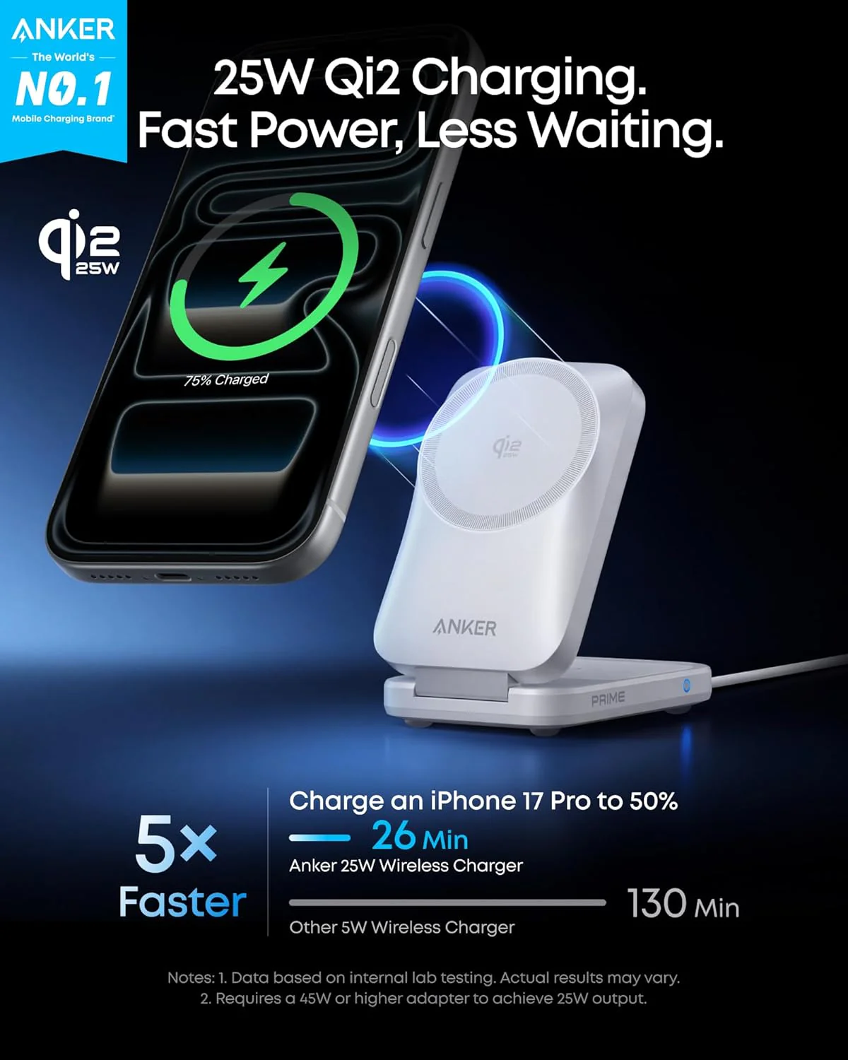 Anker Prime Wireless Charging Station (3-in-1, MagGo, AirCool, Foldable) - Image 12