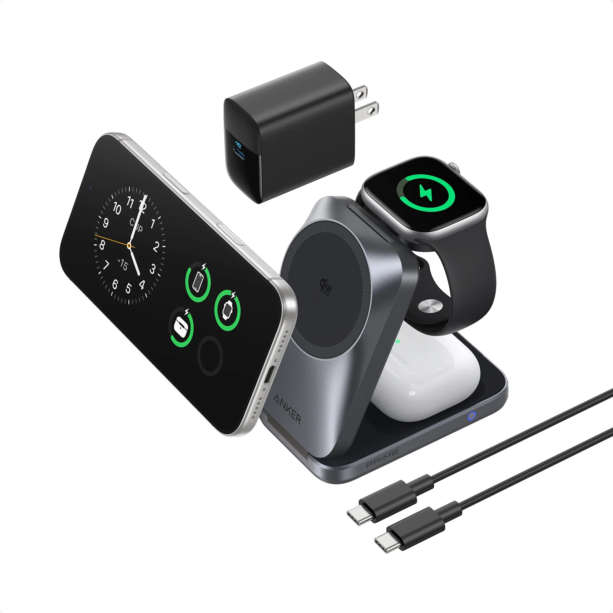 Anker Prime Wireless Charging Station (3-in-1, MagGo, AirCool, Foldable) - Image 2