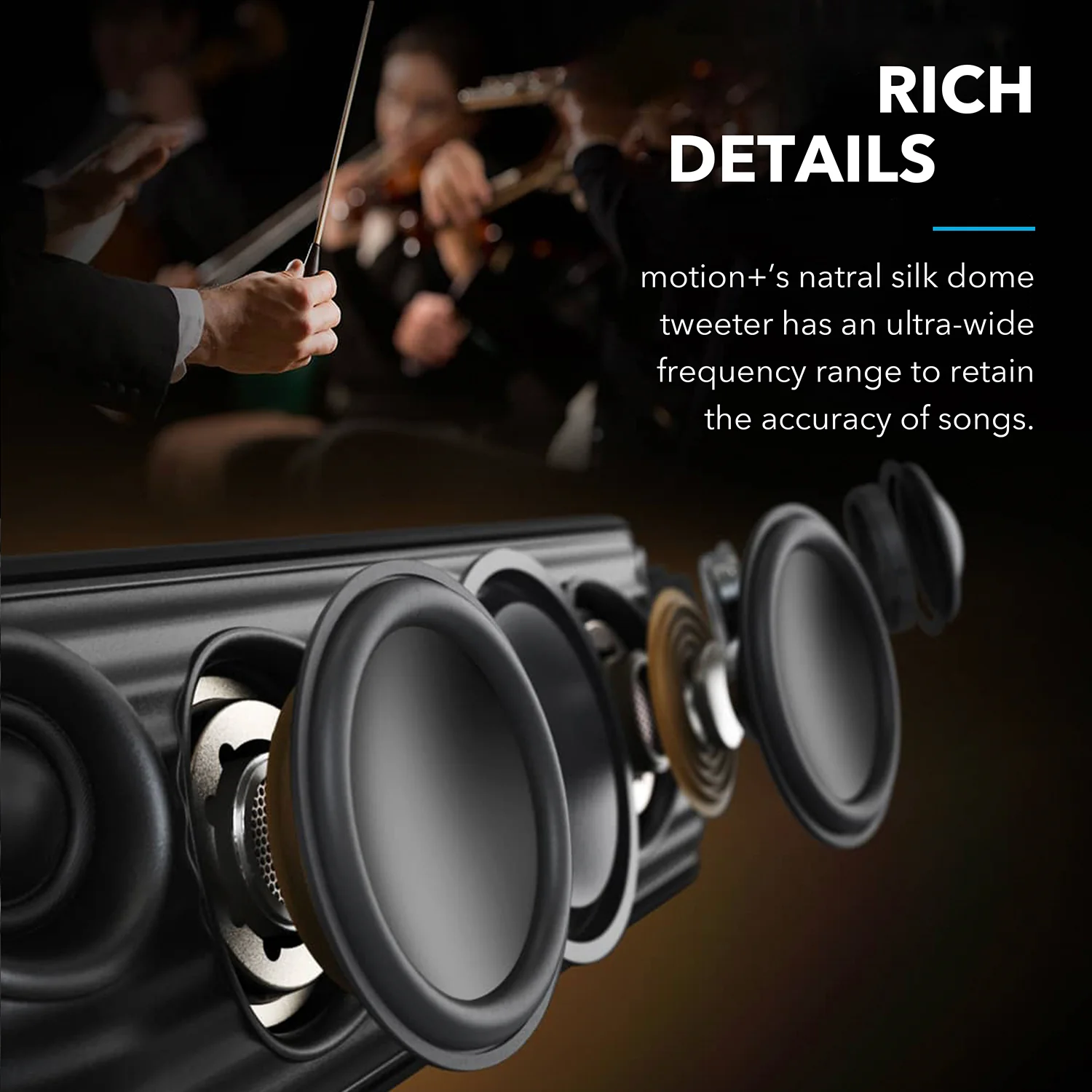 Motion+ | Portable Speaker with Intense Bass - Image 3