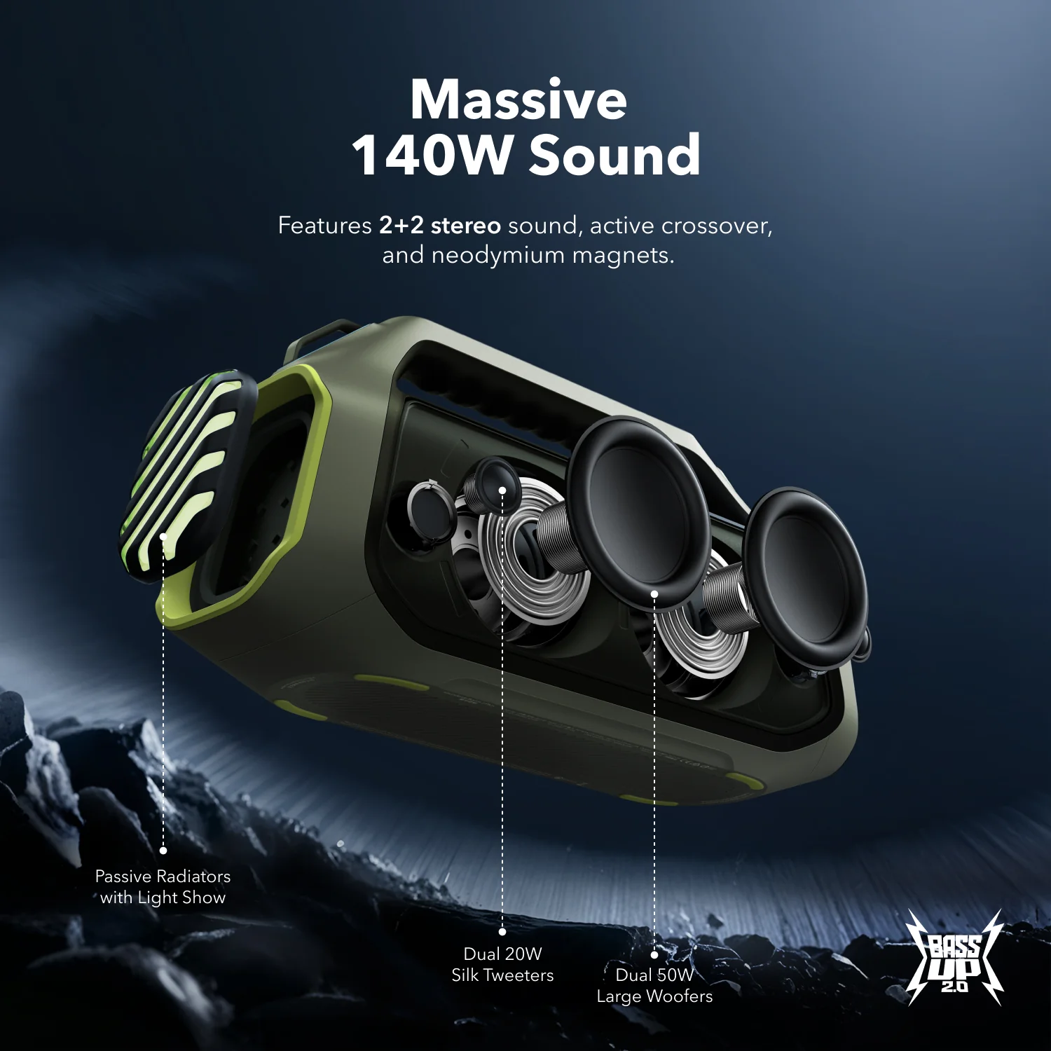 soundcore Boom 2 Plus | Powerful Outdoor Bass Bluetooth Speaker - Image 11