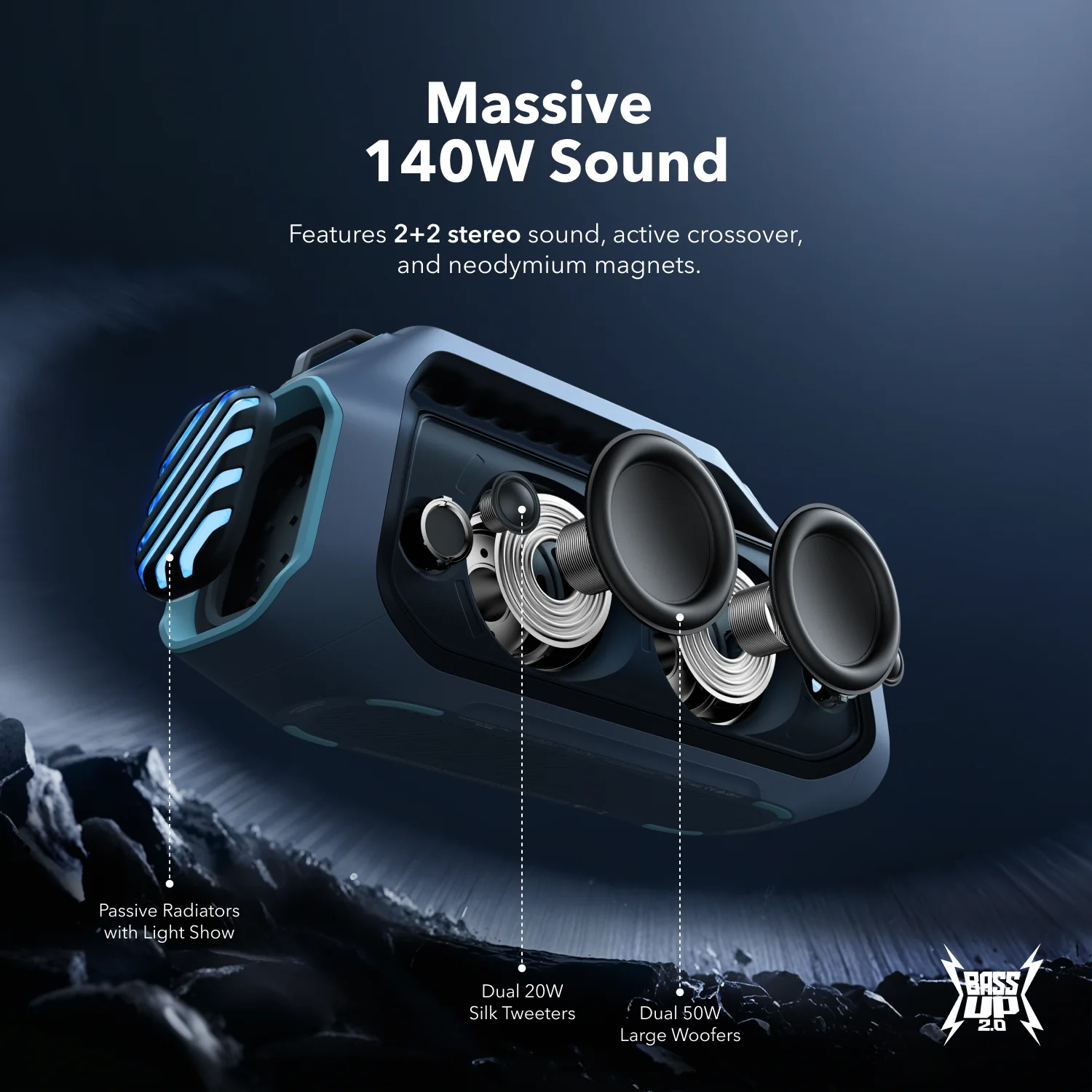 soundcore Boom 2 Plus | Powerful Outdoor Bass Bluetooth Speaker - Image 19