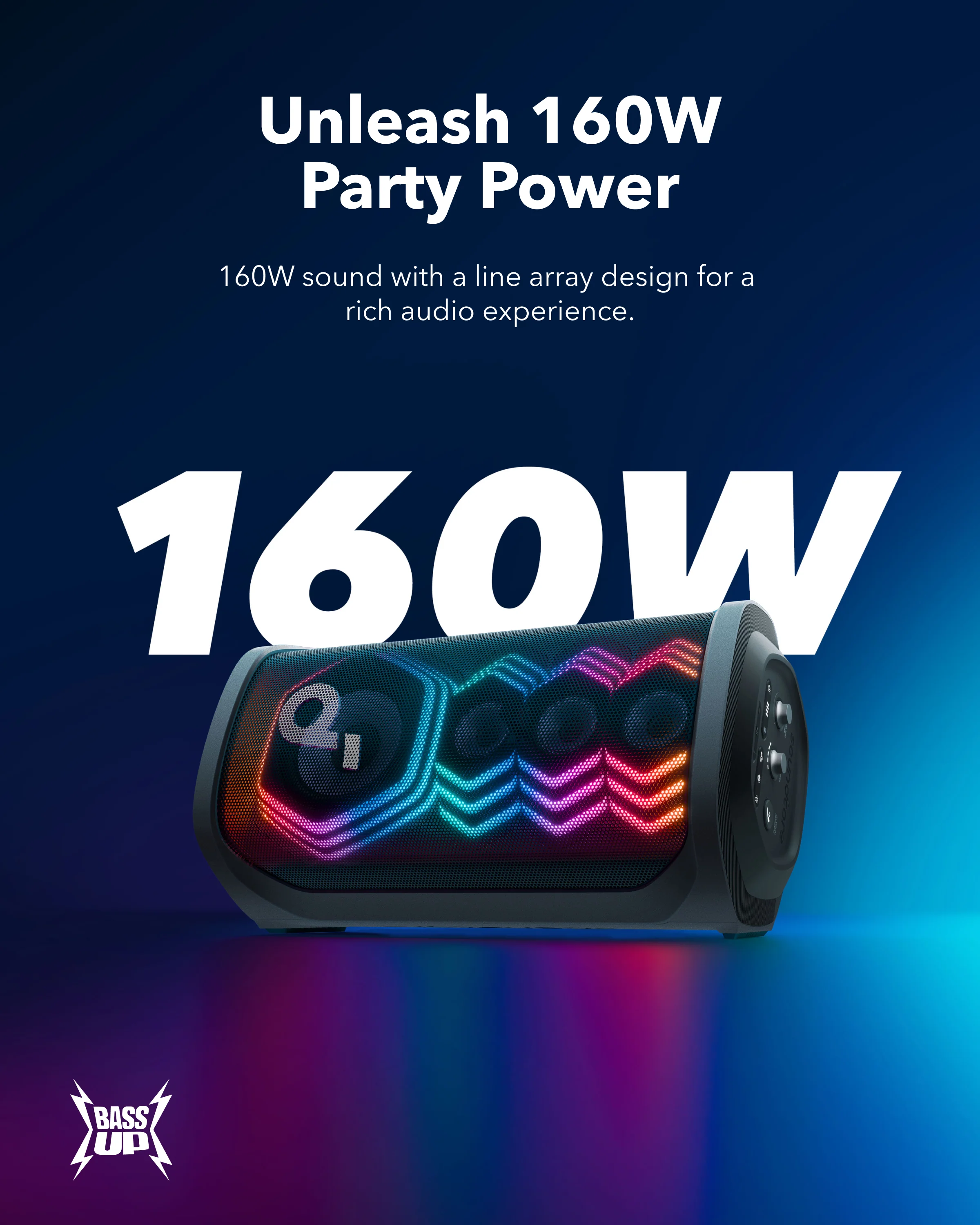 Rave 3 Karaoke Bluetooth Speaker with 2 Wireless Microphones - Image 2