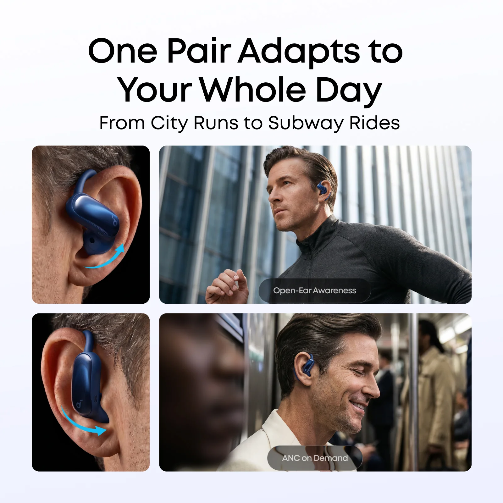 AeroFit 2 Pro|2-in-1 Earbuds that Switch Between Open-Ear and ANC Modes - Image 33