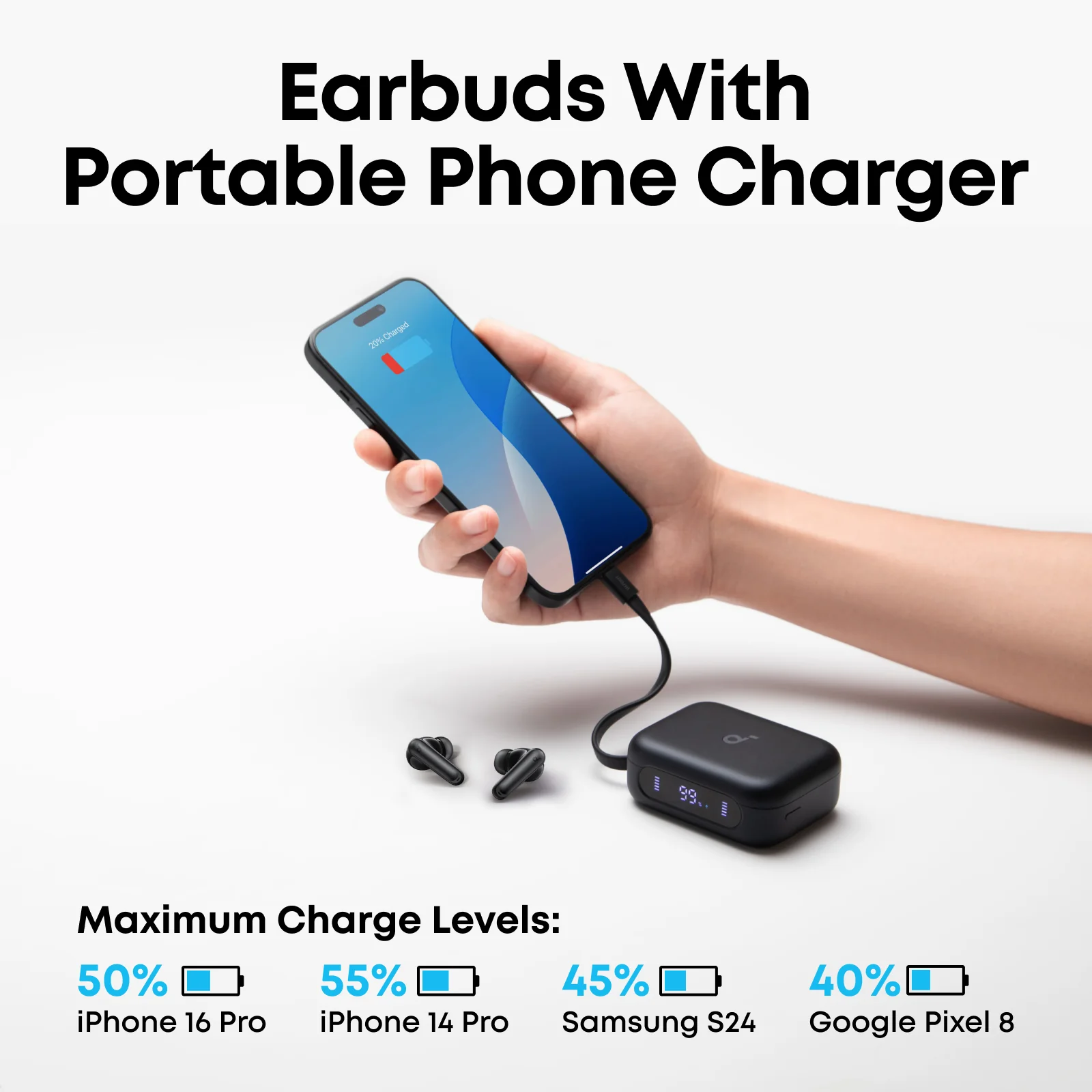 soundcore P41i | Earbuds with Built-In Phone Charging - Image 6
