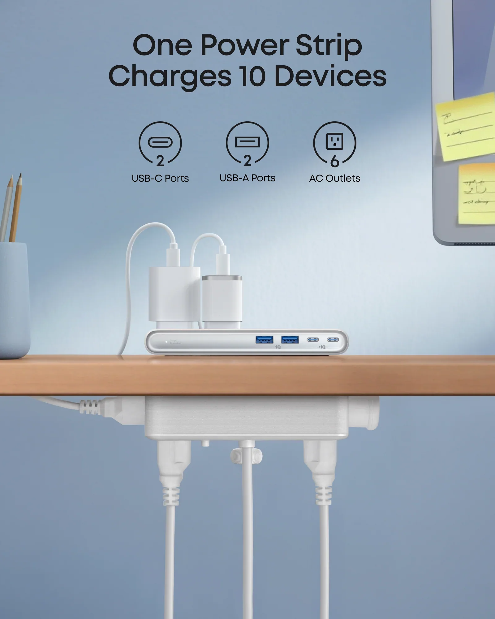 Anker Nano Power Strip (10-in-1, 70W, Clamp) - Image 2