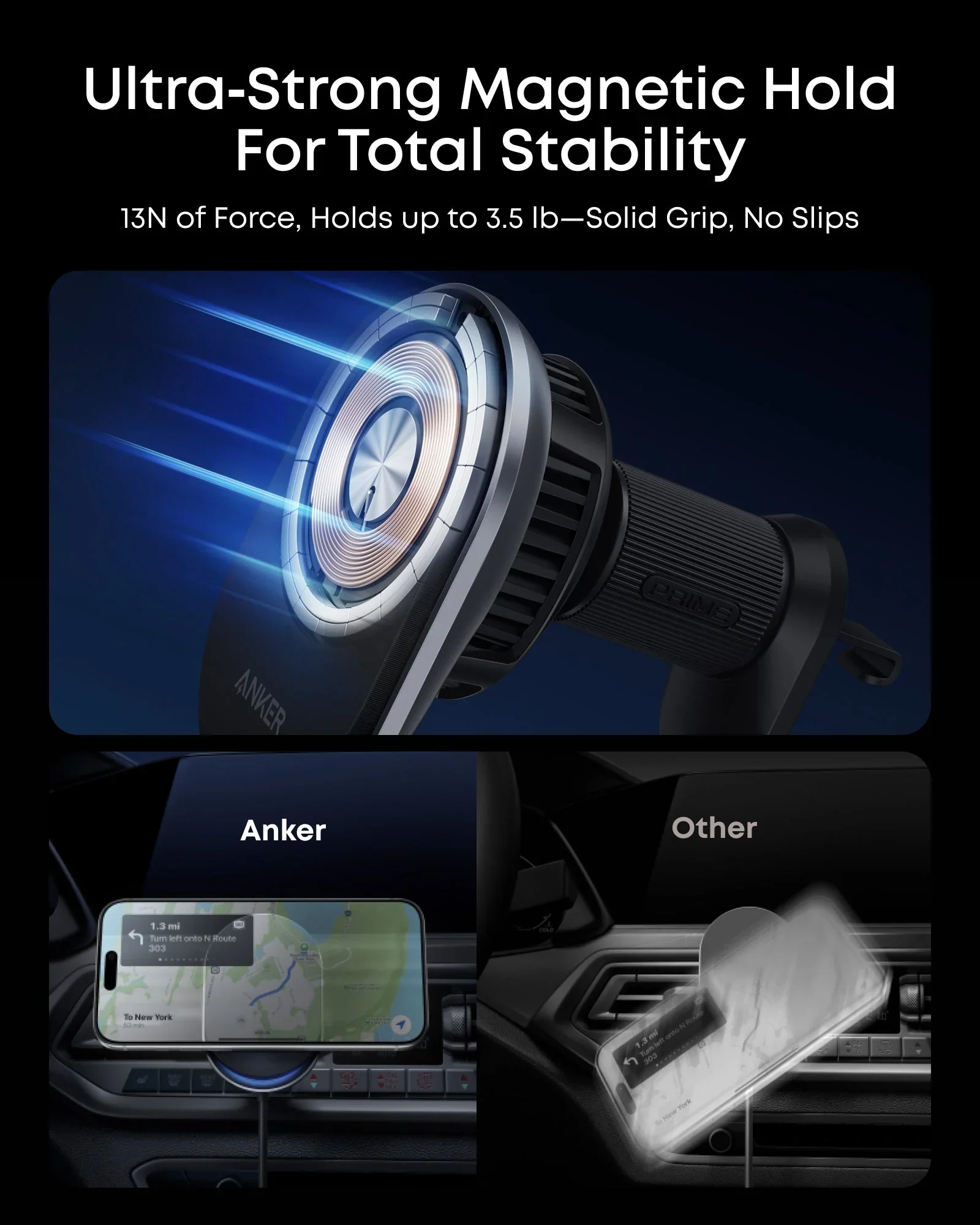 Anker Prime Wireless Car Charger (MagGo, AirCool, Pad) - Image 3