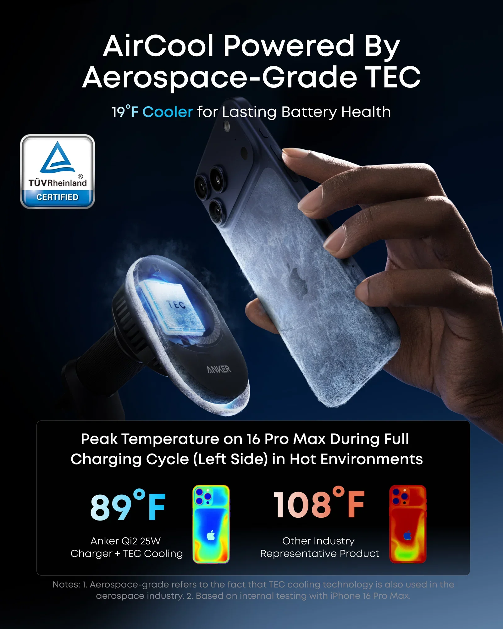 Anker Prime Wireless Car Charger (MagGo, AirCool, Pad) - Image 5