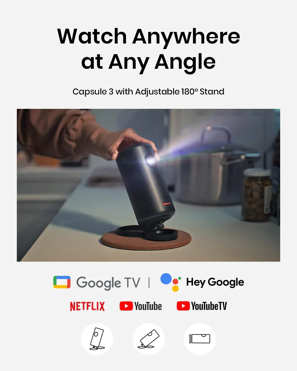 soundcore Nebula Capsule 3 | 1080p Mini Google TV Projector - Image 13