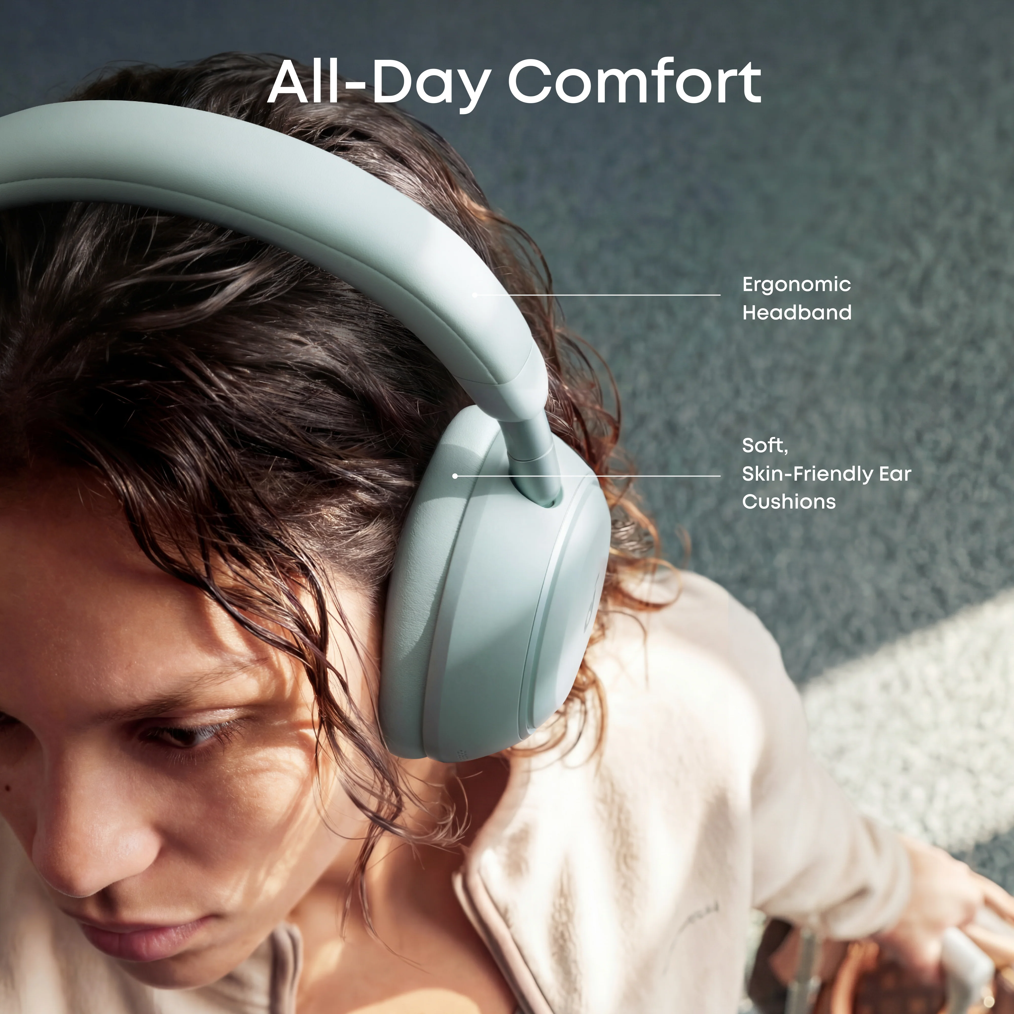 soundcore Space 2 | Comfortable Noise Cancelling Headphones for All-Day Wear - Image 4