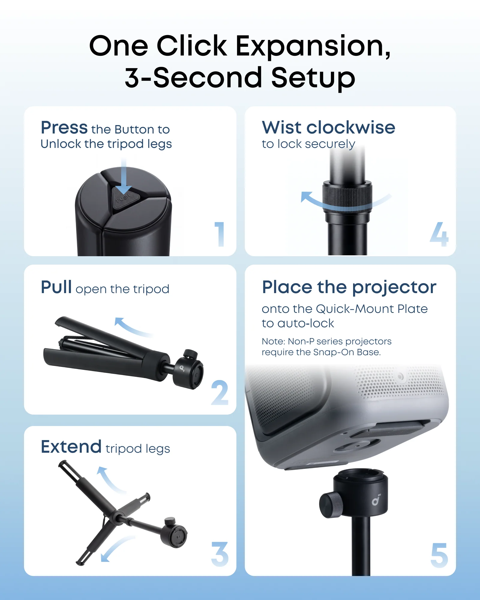 Nebula Projector Stand for P-Series & Universal Compatibility for More Projectors - Image 7