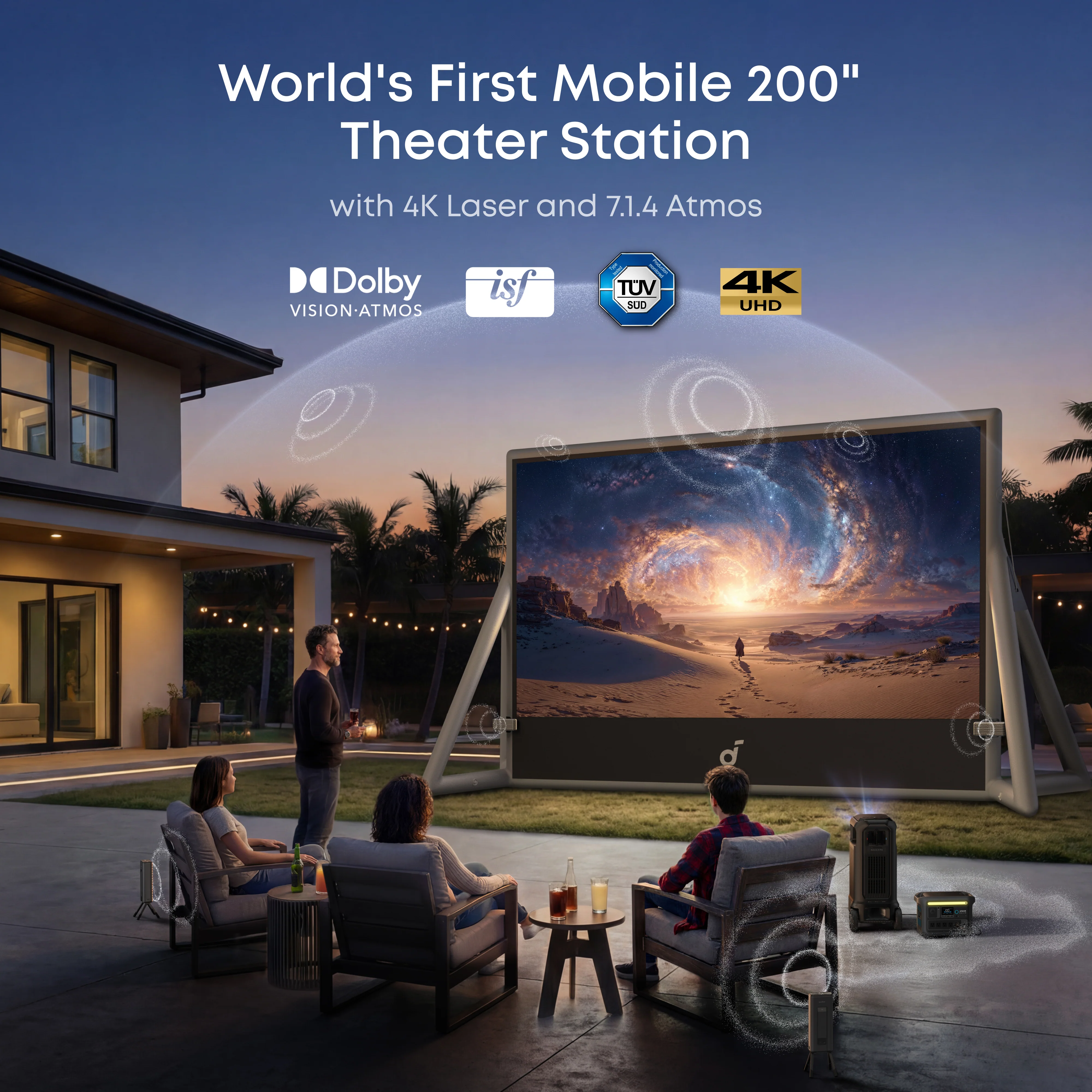 soundcore Nebula X1 Pro 4K Projector | World's First Mobile Theater Station - Image 11