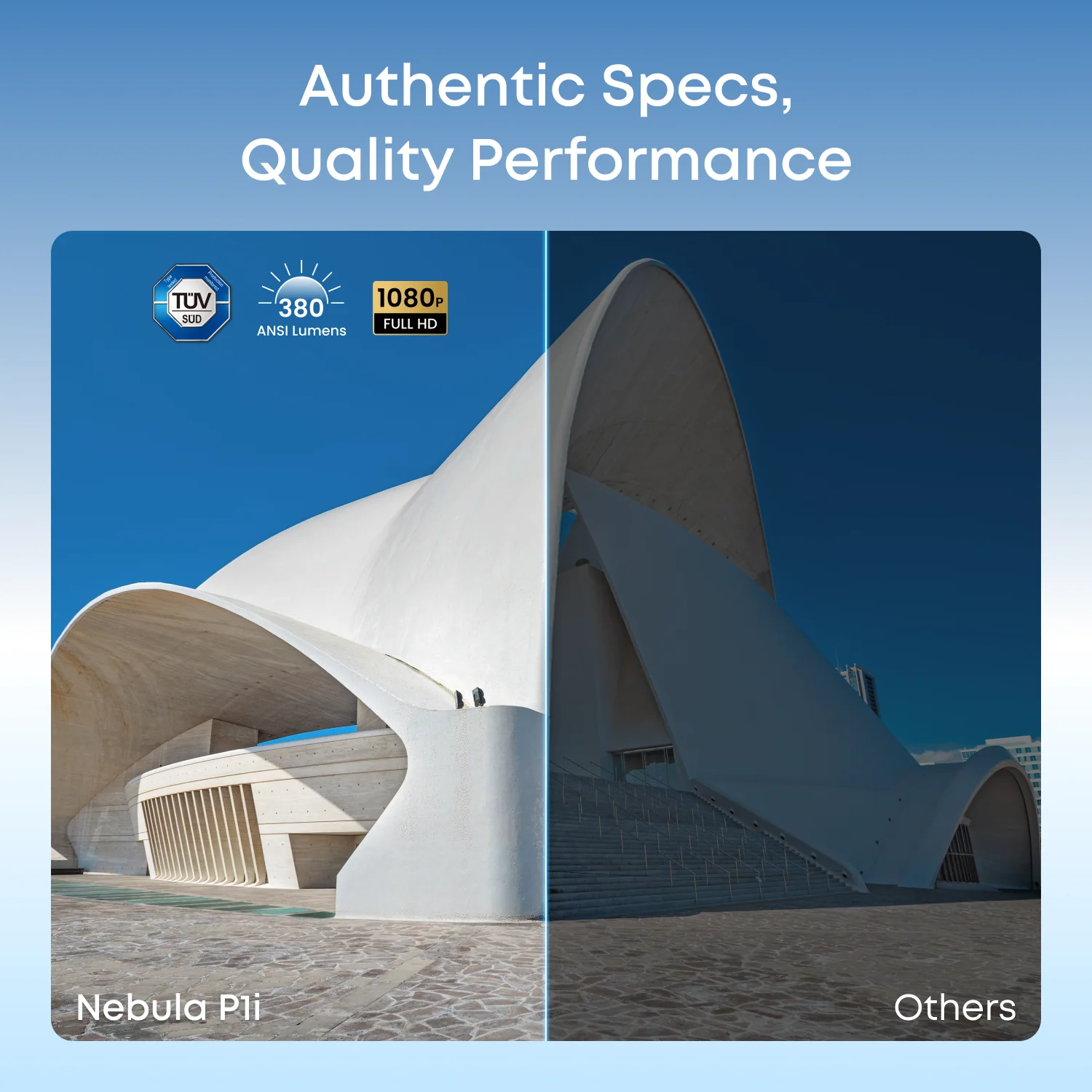 soundcore Nebula P1i | World's First Smart Portable Projector with Flippable Speakers - Image 10