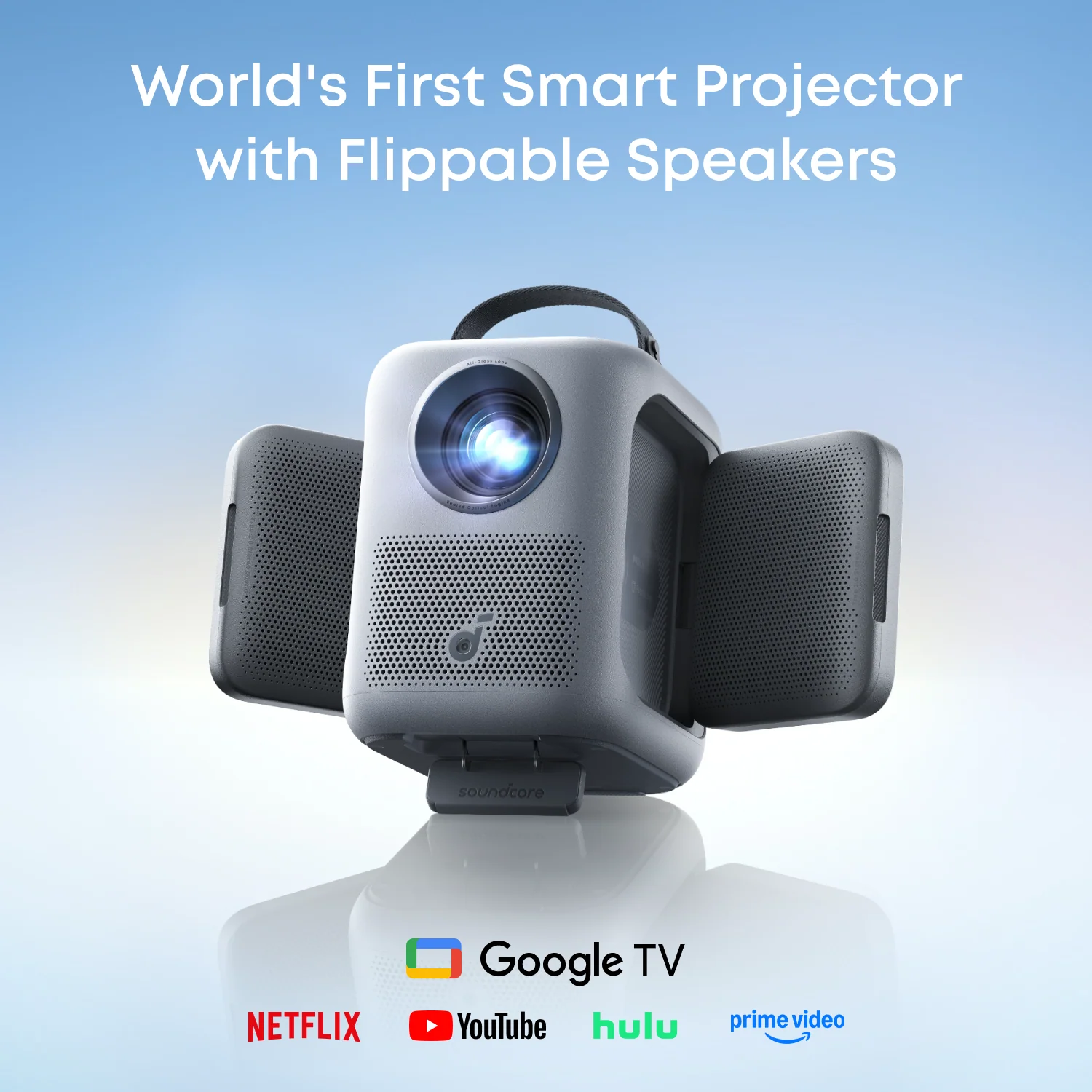 soundcore Nebula P1i | World's First Smart Portable Projector with Flippable Speakers - Image 9