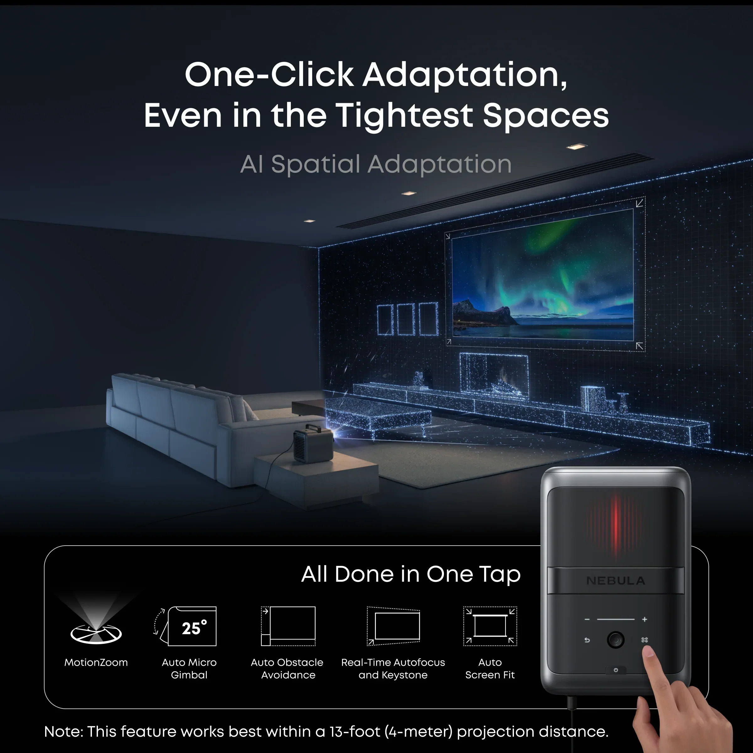 Nebula X1 | $75/First Month—4K Triple Laser Projector with Micro Gimbal - Image 4