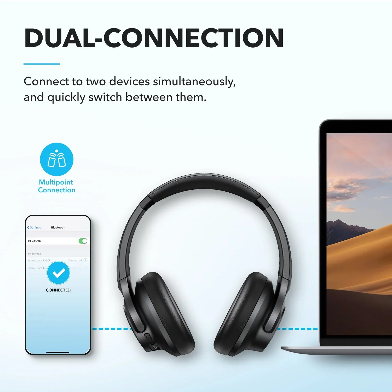 Q20i | Hybrid Active Noise Cancelling Headphones - Image 28