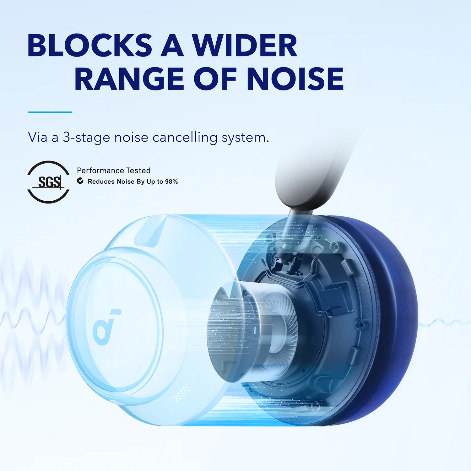 soundcore Space Q45 | Long-Lasting Noise Cancelling Headphones - Image 3